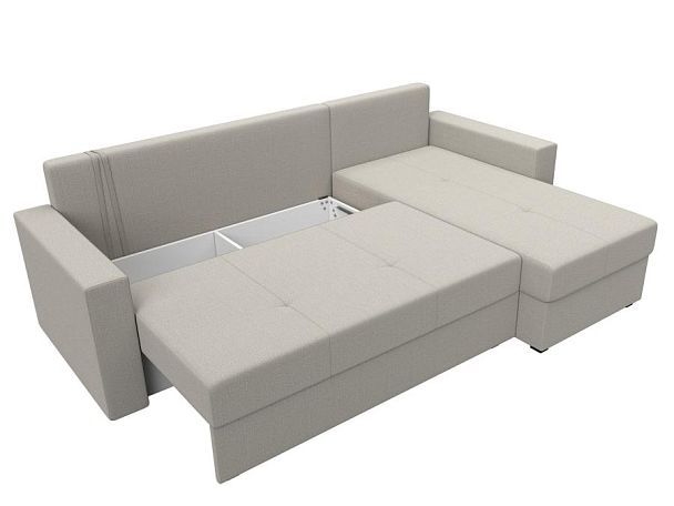 Диван угловой Верона Лайт правый угол Рогожка бежевый - Вид 7