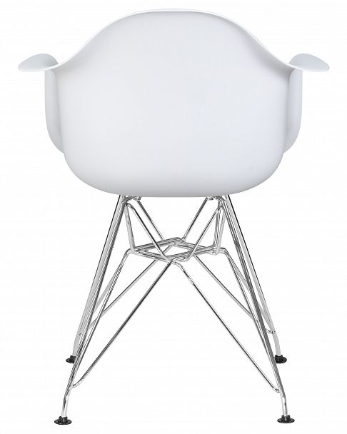 Стул обеденный DOBRIN DAW CHROME (ножки хром, цвет сиденья белый) - Вид 5
