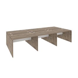 Onix Рабочая станция O.D.RS-6.2.8 Тиквуд темный/Белый бриллиант 3540*1635*750 - Фото предпросмотра