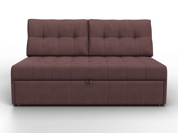 Диван прямой Лига-107 (140) Замша бордовый - Вид 2