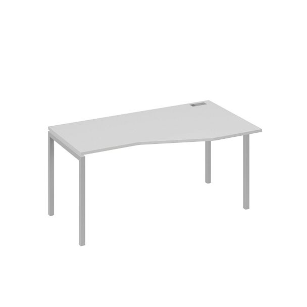 Стол эргономичный правый "Техно" на металлокаркасе DUE A4 А4 Б2 066 БП серый / металлокаркас серый - Вид 1