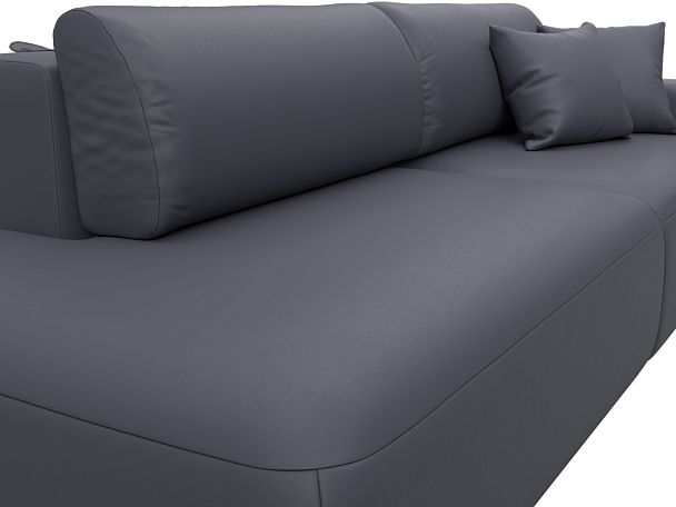 Диван прямой Лига-036 НПБ Модерн подлокотник справа Экокожа серый - Вид 4