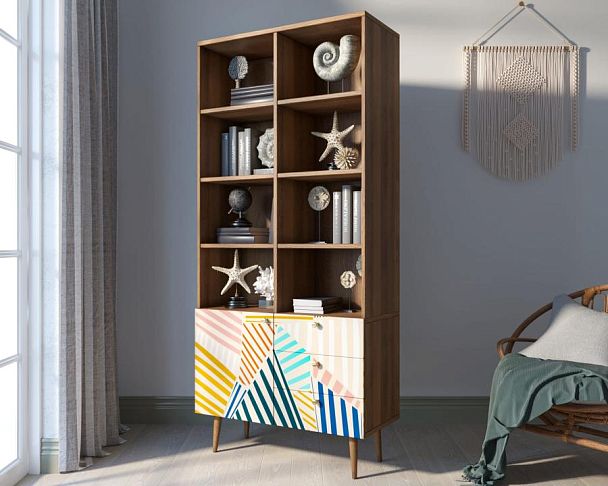 Стеллаж на комоде Berber принт 42 арт BB44/Print_42 - Вид 3