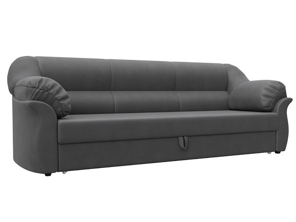 Диван прямой Карнелла Искусственная замша серый - Вид 1