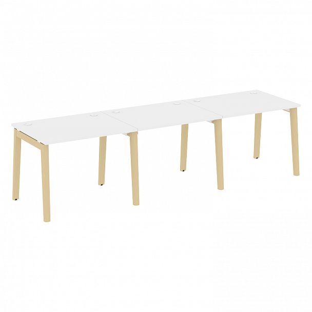 Рабочая станция "Onix wood" OW.RS-3.1.8 белый/дуб светлый - Вид 1