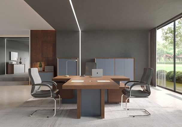 Шкаф для бумаг Concept 105x50x185,5 дуб капучино - Вид 2