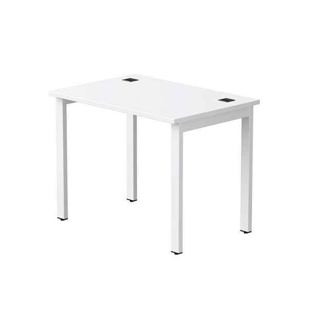 Стол прямой Everprof EVO на металлокаркасе 980х670х755 мм Белый/Белый - Вид 1