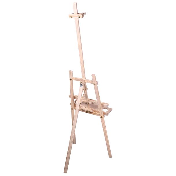 Мольберт напольный из сосны Лира с полкой, 170х55х70 см, высота холста до 107 см, BRAUBERG ART CLASSIC, 192261 - Вид 9