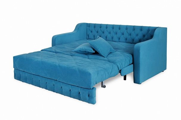 Диван-аккордеон «Римини» с боковинами, 1,2 синий - Вид 3