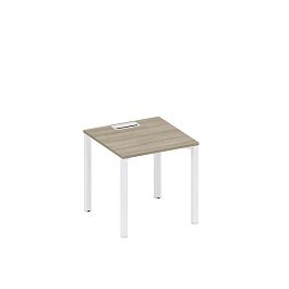 Стол письменный на металлокаркасе, столешница с заглушкой Space+ А1 БГ 021 ВЛ вяз либерти/ белый гладкий - Фото предпросмотра