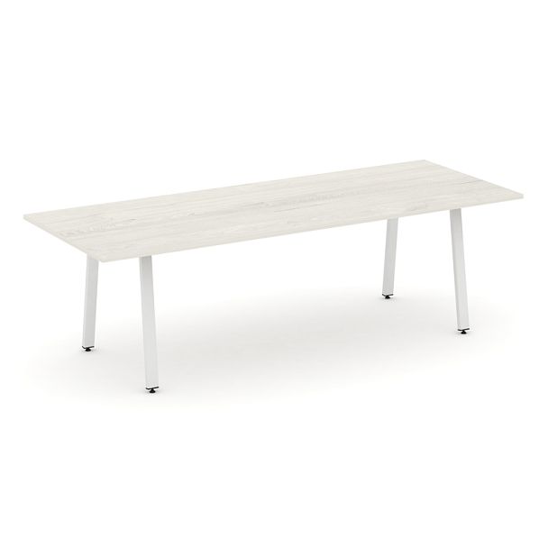 Style Project Direct Direct Стол переговорный SN-6A.SPRG-258.3 Дуб Наварра/Металл Белый 2580*980*750 - Вид 1