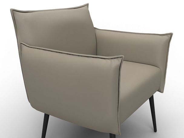 Кресло Лига-083 Экокожа бежевый - Вид 4