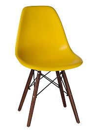 Стул обеденный LMZL-PP623 (ножки тёмный бук, цвет сиденья жёлтый) - Фото предпросмотра