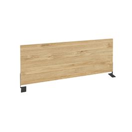 Onix Экран боковой (ЛДСП) O.EKR-98 Тиквуд светлый/Антрацит металл 980*370*18 - Фото предпросмотра