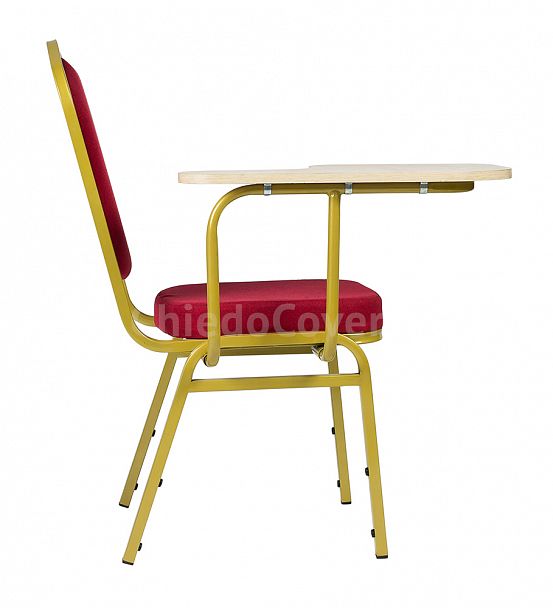 Стул Хит 20мм с пюпитром - золото, шенилл красный - Вид 3