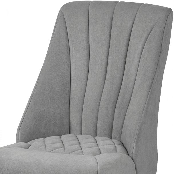 Стул деревянный мягкий Лорелин Белый/Серый велюр - Вид 6