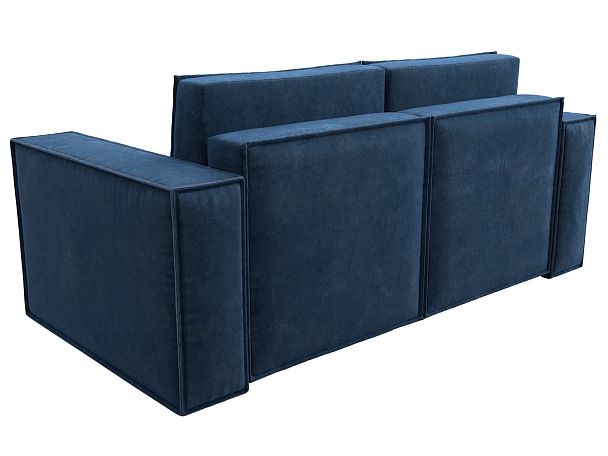 Диван прямой Куба мини Велюр синий - Вид 6