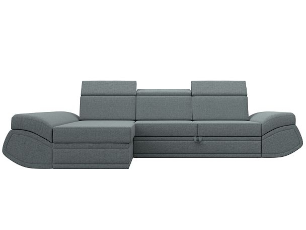 Диван угловой Лига-032 левый угол Рогожка серый - Вид 2