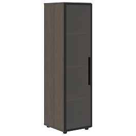 Шкаф со стеклянной дверью VMCS 40.2(L) Дуб Сильвер 400х430х1517 VELION - Фото предпросмотра