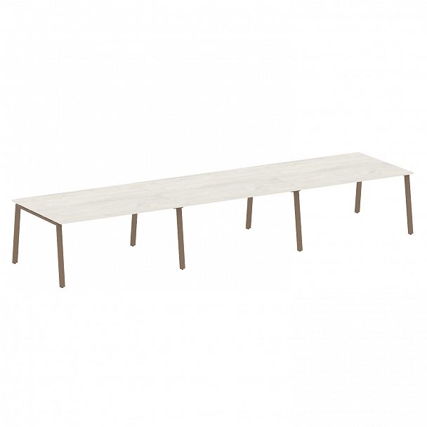 Стол для переговоров "Metal System" БА.ПРГ-3.4 дуб наварра/мокко - Вид 1