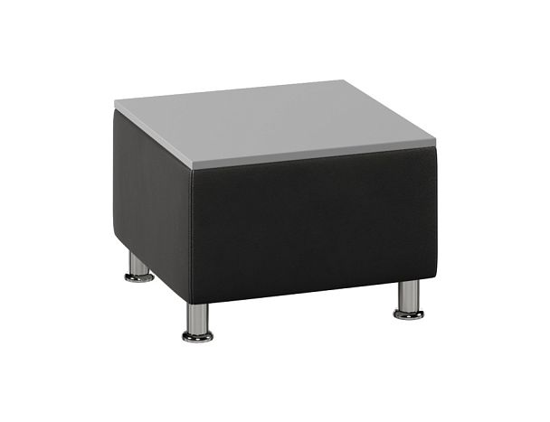 Столик Everprof Monro малый Экокожа Черный ЛДСП Серый - Вид 1