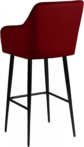 Барное поворотное кресло Мони К, Confetti bordo/черный - Вид 6