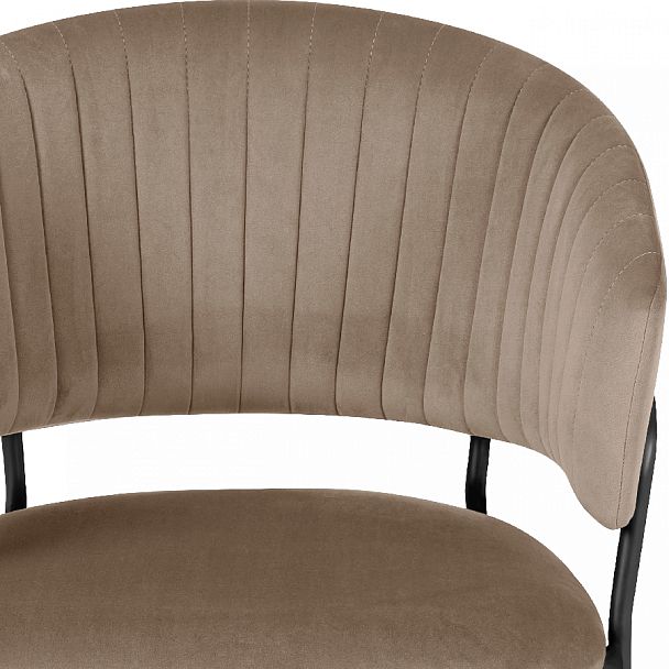 Комплект кухонных стульев Даксон латте велюр/черный, 2 шт. - Вид 7