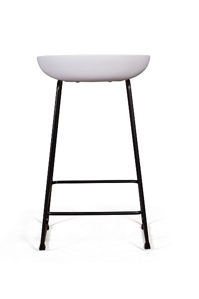 Стул полубарный Leo пластик белый - Вид 7
