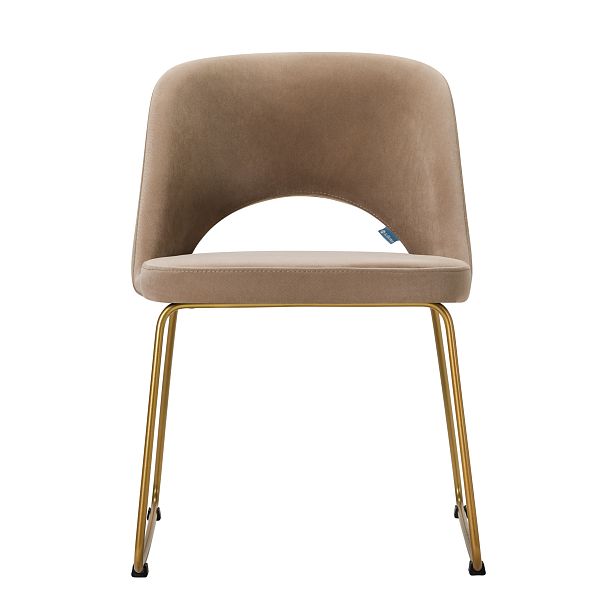 Стул Lars Diag beige/Линк золото - Вид 2