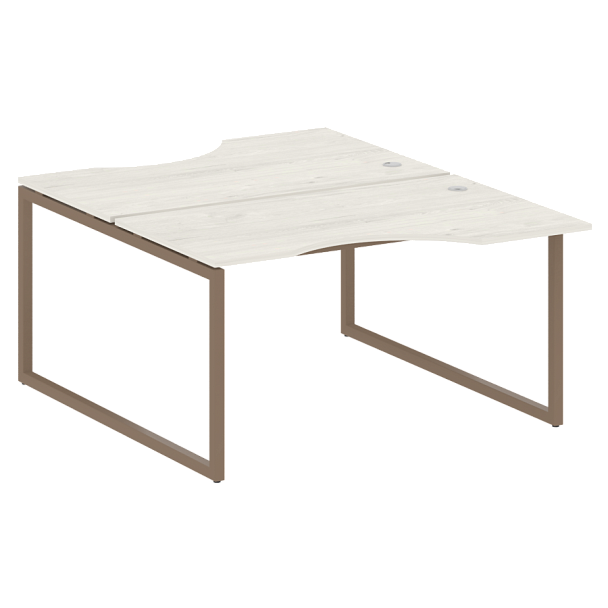 Metal System Quattro Р. ст. криволинейная на О-образном м/к 40БО.РАС-СА-2.2 Дуб наварра/Мокко металл 1400*1835*750 - Вид 1