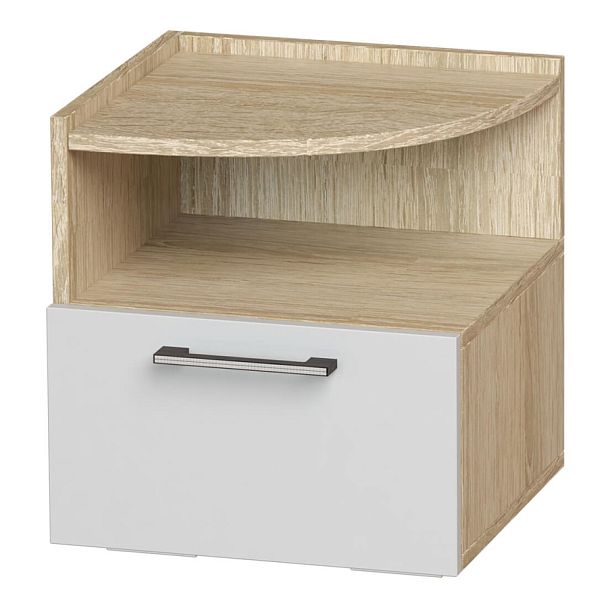 "Белладжио" Тумба ТБ-08 (402х455х374) сонома/белый - Вид 1