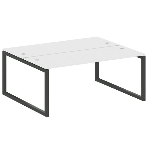 Metal System Quattro Р. ст. на О-образном м/к 50БО.РАС-СП-2.5 Белый/Антрацит металл 1800*1475*750 - Вид 1