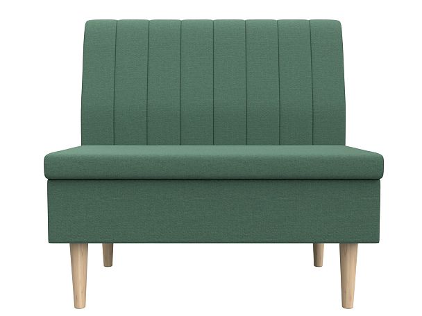 Диван прямой Мини Рогожка зеленый - Вид 2