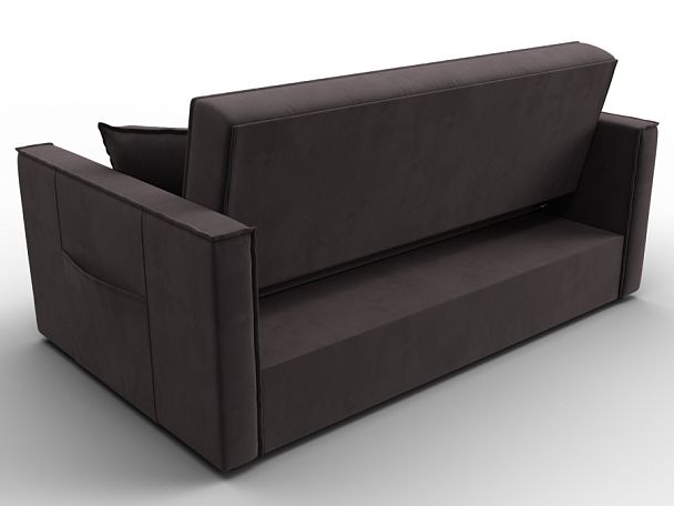 Диван прямой Лига-104 (140) Велюр коричневый - Вид 5