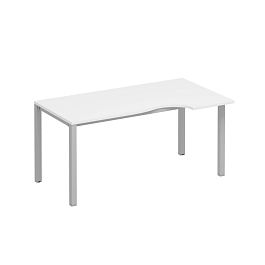 Стол эргономичный правый на металлокаркасе КФ Комфорт КФ К.С1 1140 БП белый премиум / серый - Фото предпросмотра