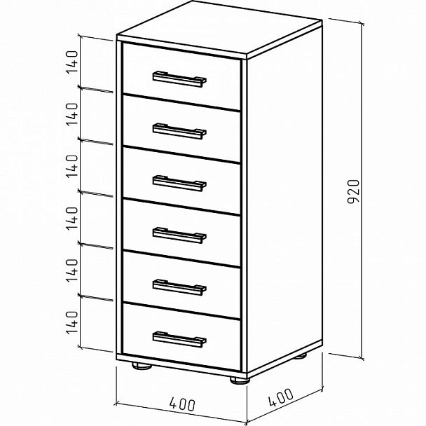 Комод Остин-4 - Вид 2