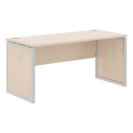 Стол прямой XQPST 167 Бук Тиара/Алюминий 1600х700х750 XTEN-QP - Фото предпросмотра