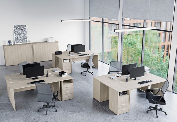 Стол эргономичный правый Trend 140x90x75 дуб феррара - Вид 28