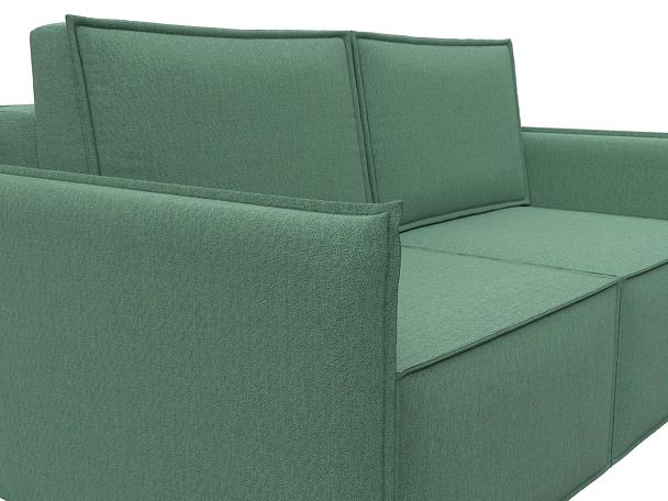 Диван прямой Либерти мини Рогожка зеленый - Вид 4