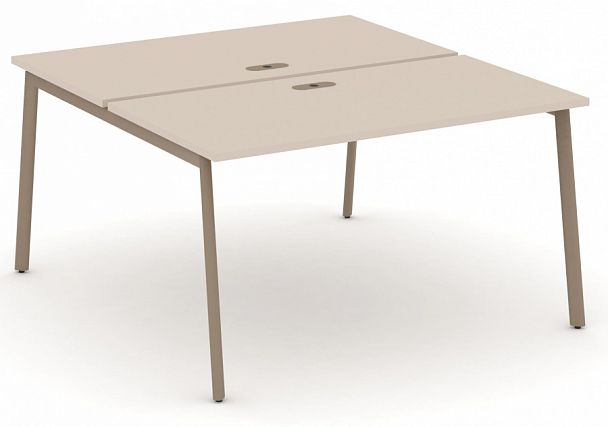 Рабочая станция на 2 места "ESTETICA" ES.D.RS-2.4-LP Капучино - Вид 1