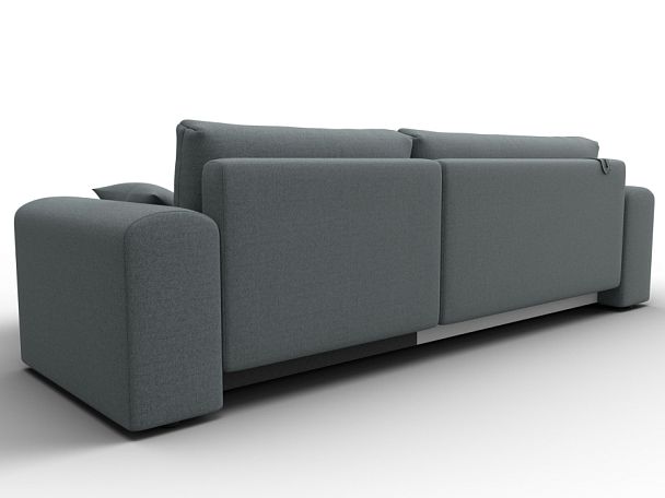 Диван угловой Лига-099 угол универсальный Рогожка серый - Вид 5