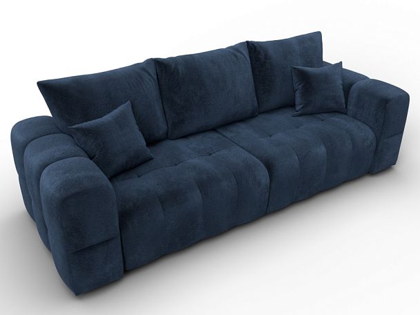 Диван прямой Лига-110 НПБ Велюр синий - Вид 6