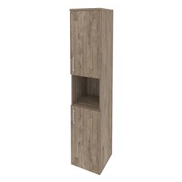 Onix Шкаф высокий узкий правый O.SU-1.5 (R) Тиквуд темный 400*420*1977 - Фото предпросмотра