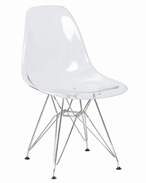 Стул обеденный DOBRIN DSR CASPER (ножки хром, цвет прозрачный) - Вид 1