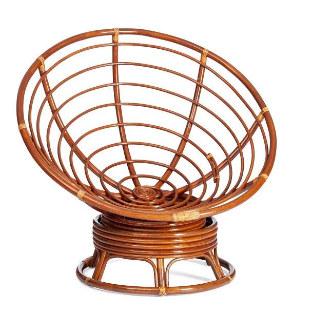 Кресло-качалка Папасан/Papasan (W 23/01 B) /без подушки/Pecan (орех) - Вид 1