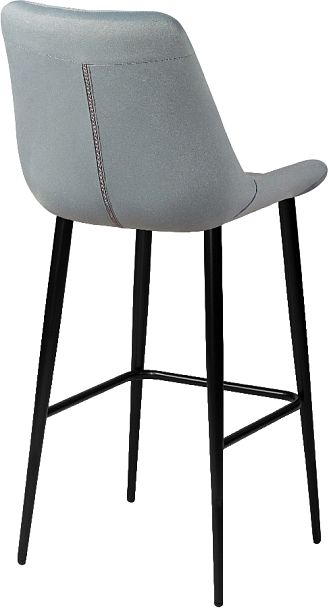 Барный стул Эйден, Confetti dusty blue/черный - Вид 4