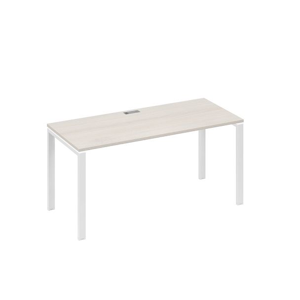 Стол письменный на металлокаркасе UNO A4 А4 Б1 015 БП дуб / металлокаркас белый - Вид 1