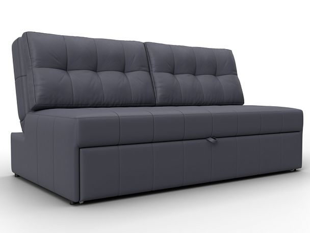Диван прямой Лига-107 (160) Экокожа серый - Вид 1