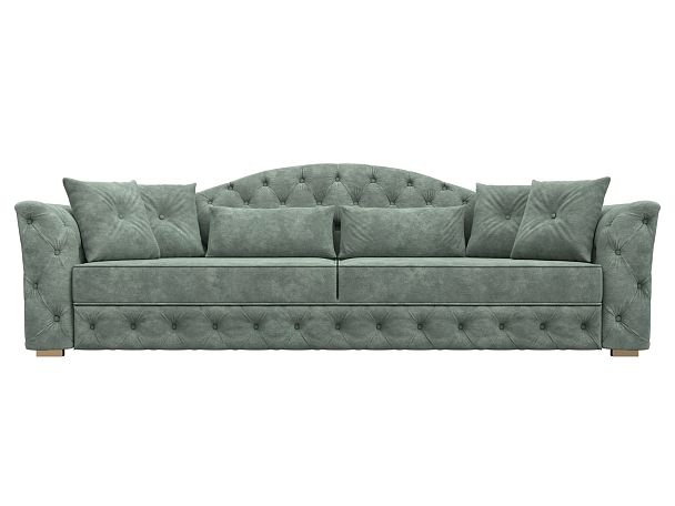 Диван прямой Артис Велюр зеленый - Вид 2