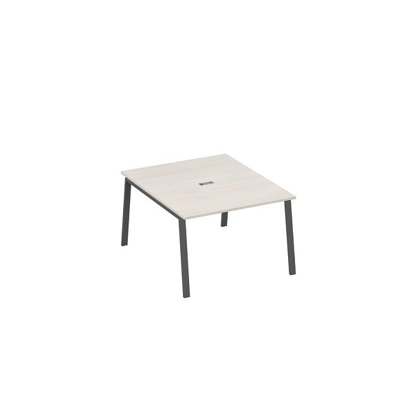 Стол 120 металлокаркас TRE для переговорной A4 А4 Б3 134 БП дуб / металлокаркас антрацит - Вид 1